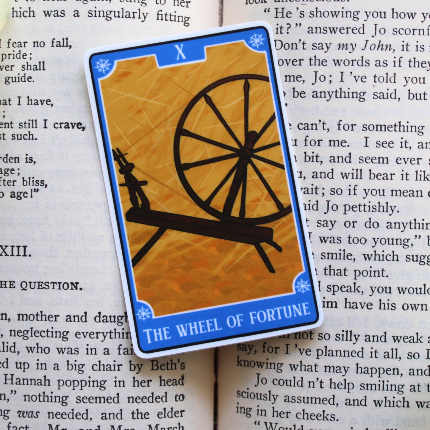 Bookish Tarot Sticker | The Wheel of Fortune