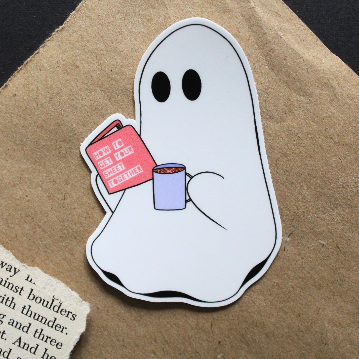 Book Ghost Sticker