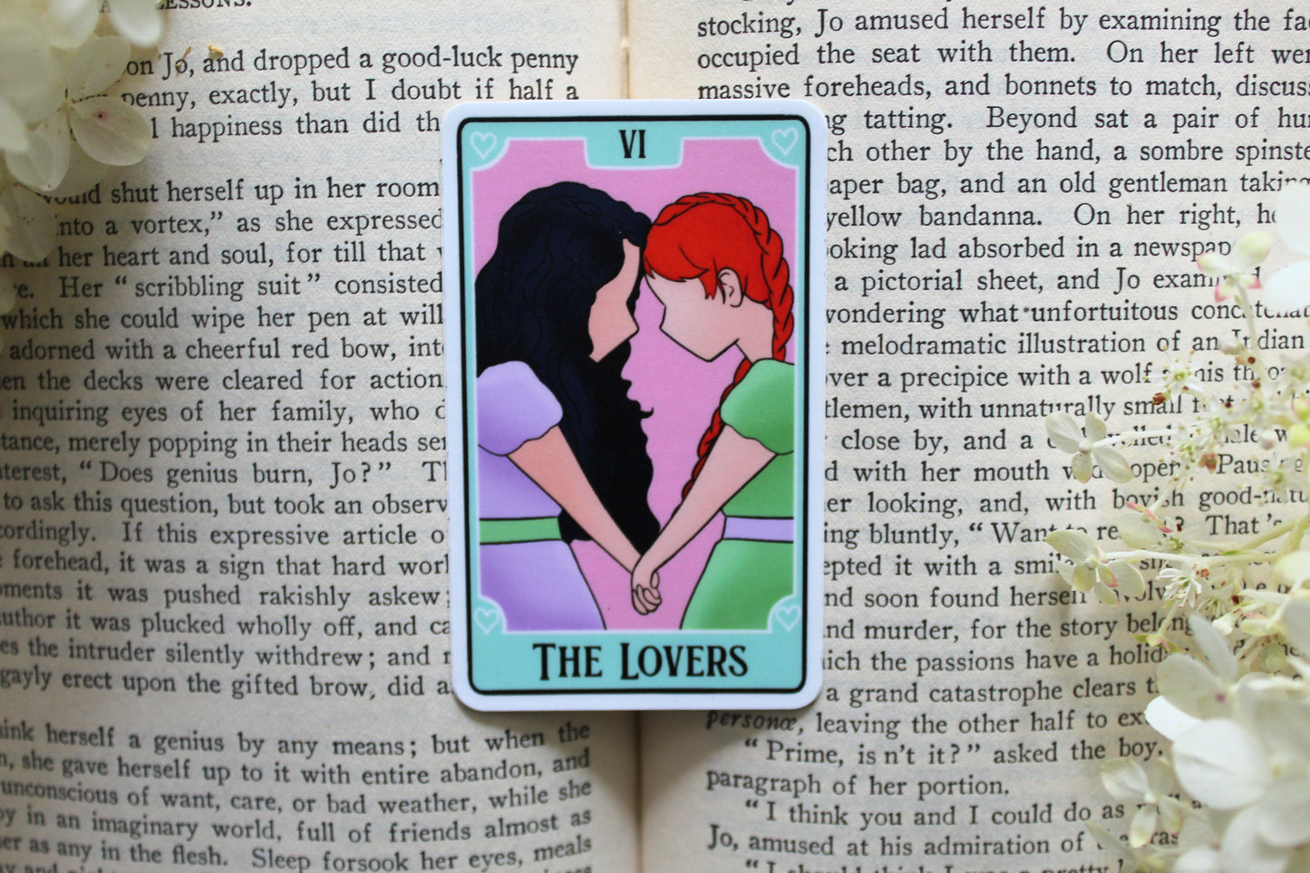 Bookish Tarot Sticker | The Lovers (Anne of Green Gaybles)