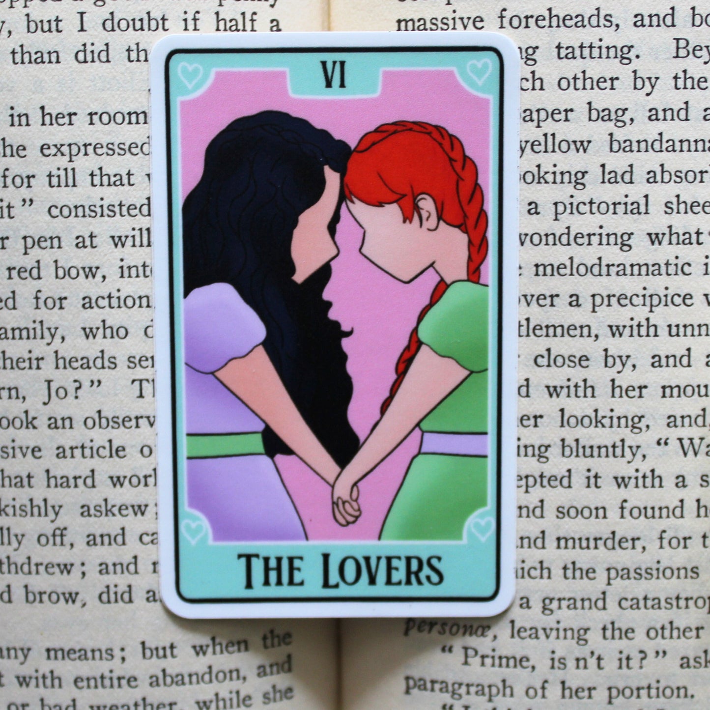 Bookish Tarot Sticker | The Lovers (Anne of Green Gaybles)