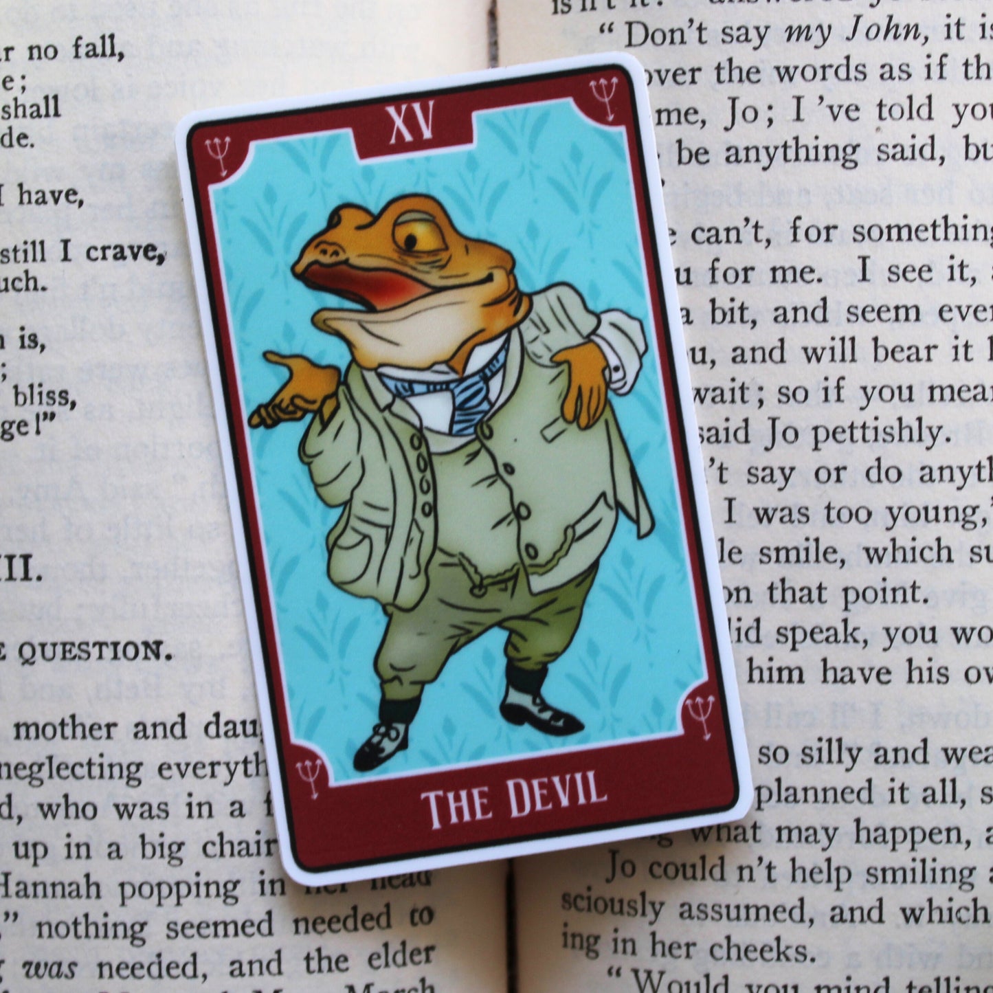Bookish Tarot Sticker | The Devil