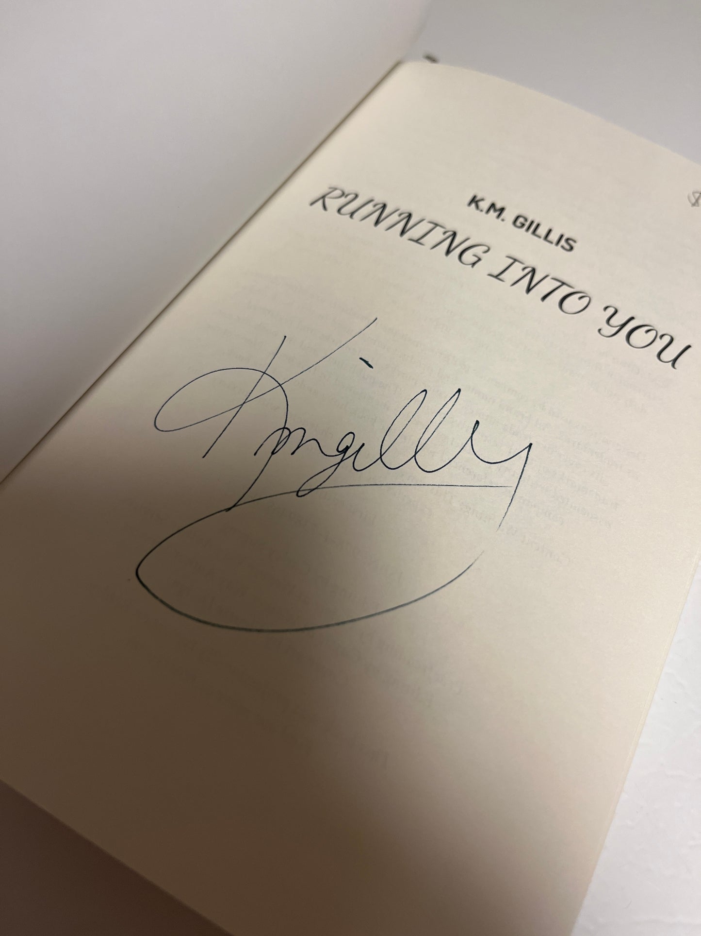 Running Into You (Signed Copy)