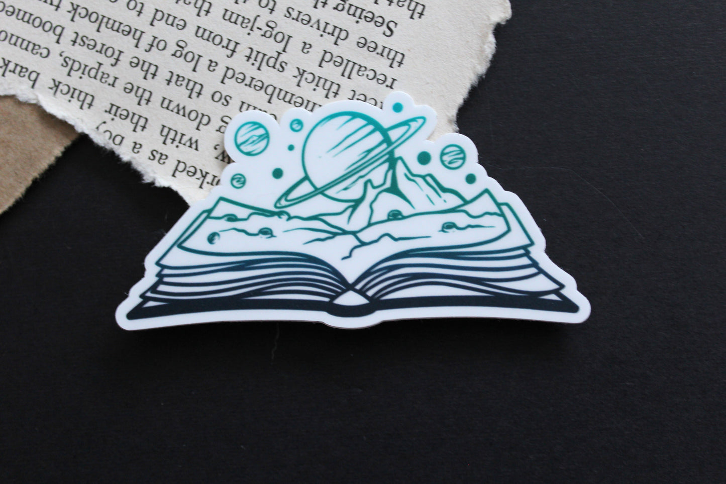 Books & Planets Sticker