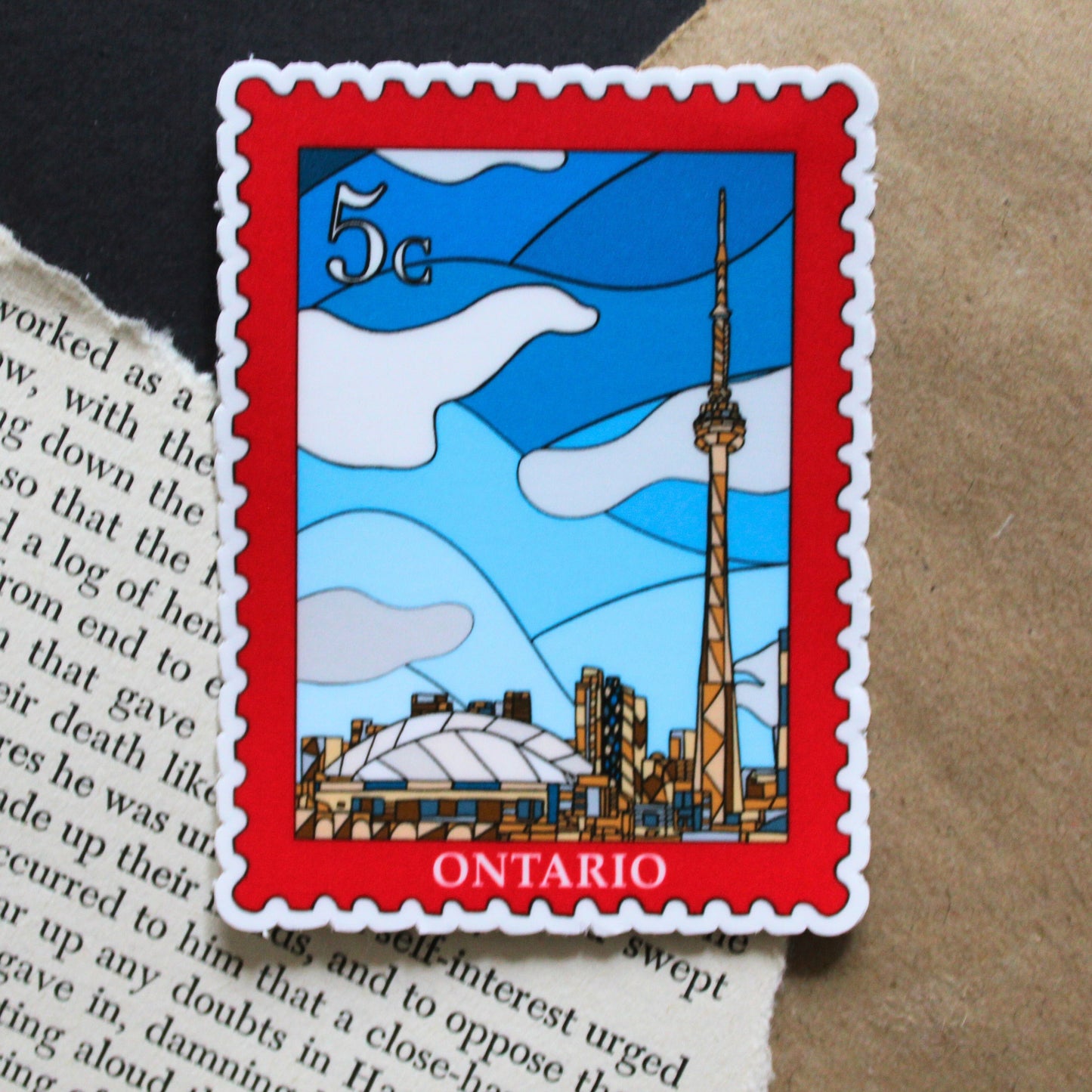 Ontario Postage Stamp Sticker