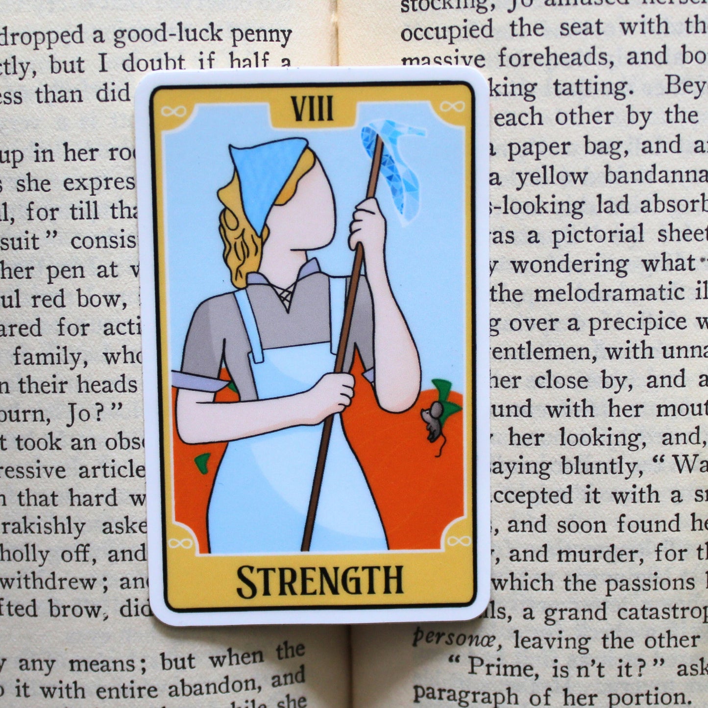 Bookish Tarot Sticker | Strength