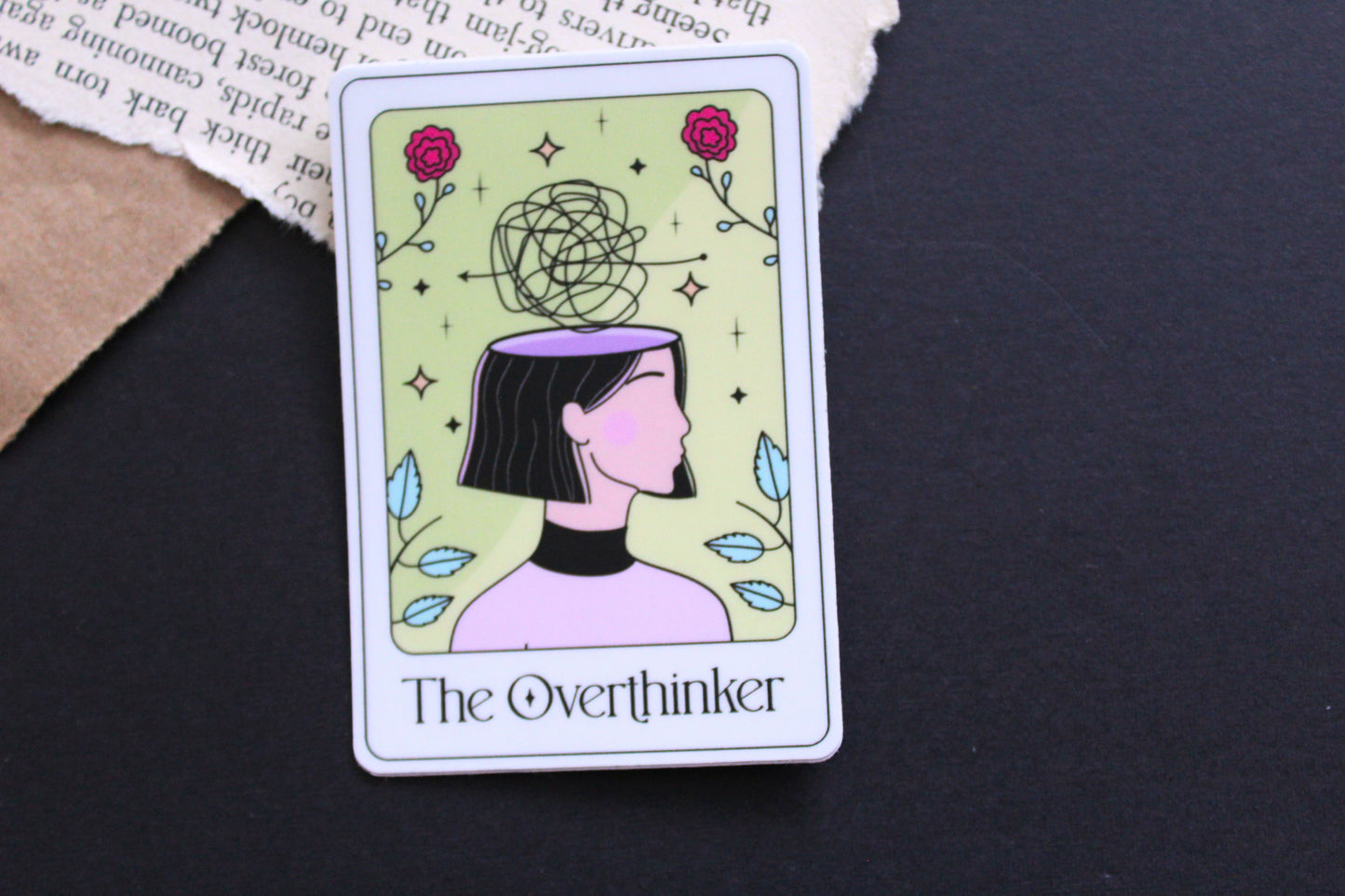 The Overthinker Tarot Sticker