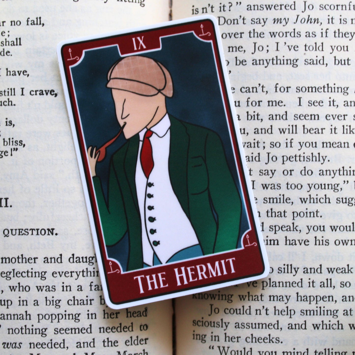 Bookish Tarot Sticker | The Hermit