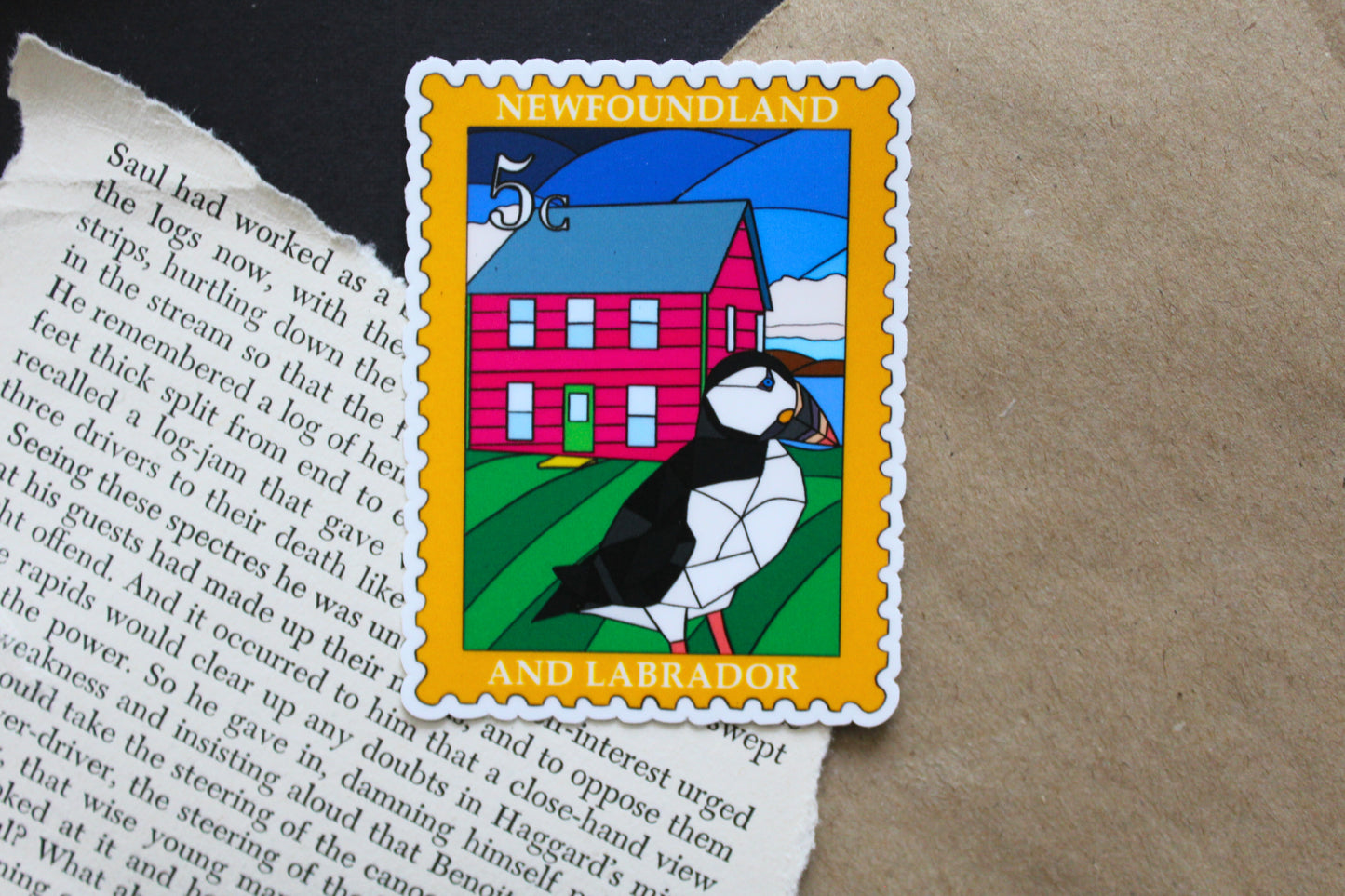 Newfoundland and Labrador Postage Stamp Sticker
