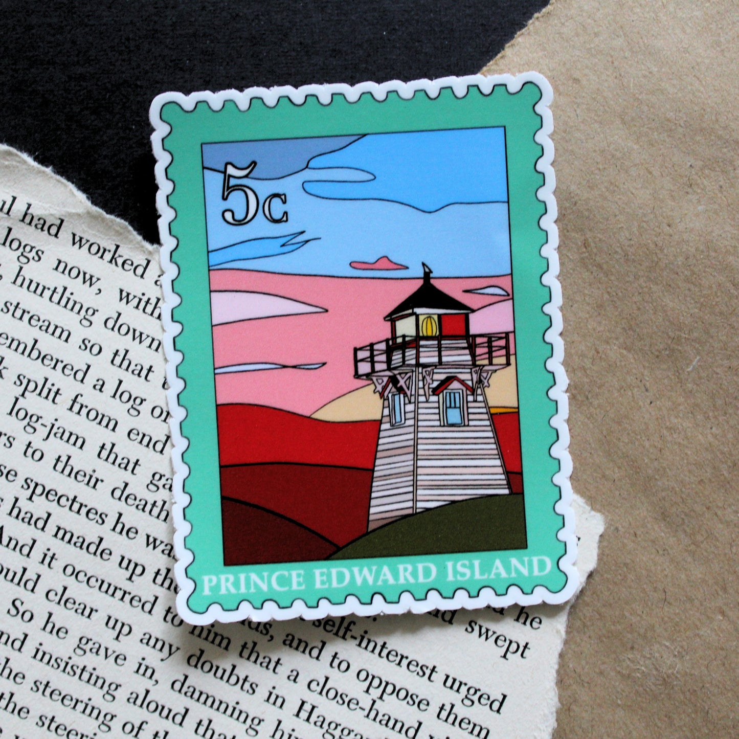 PEI Postage Stamp Sticker