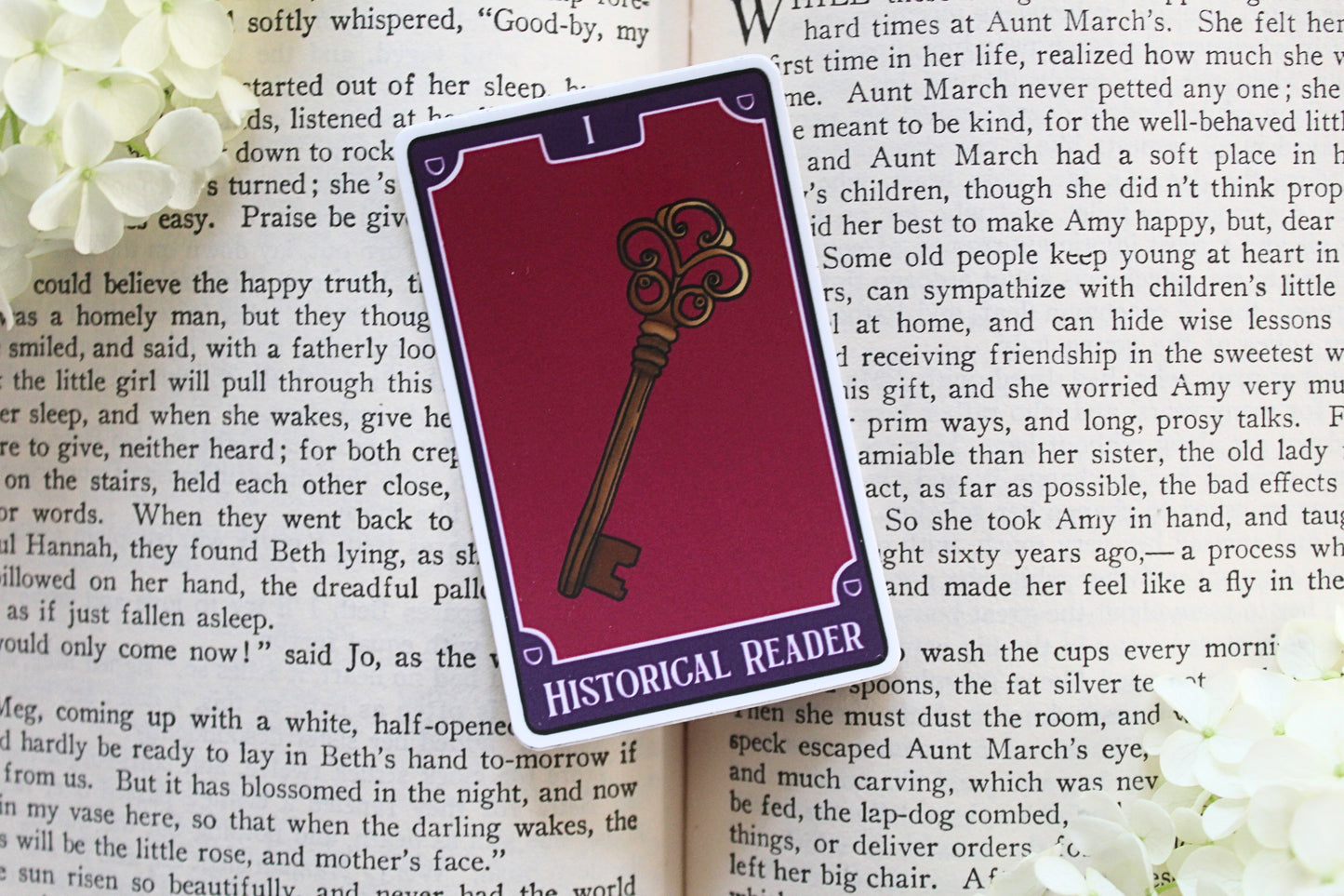 Bookish Tarot Sticker | Historical Reader