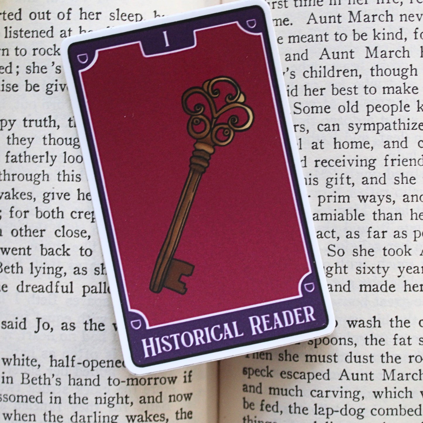 Bookish Tarot Sticker | Historical Reader