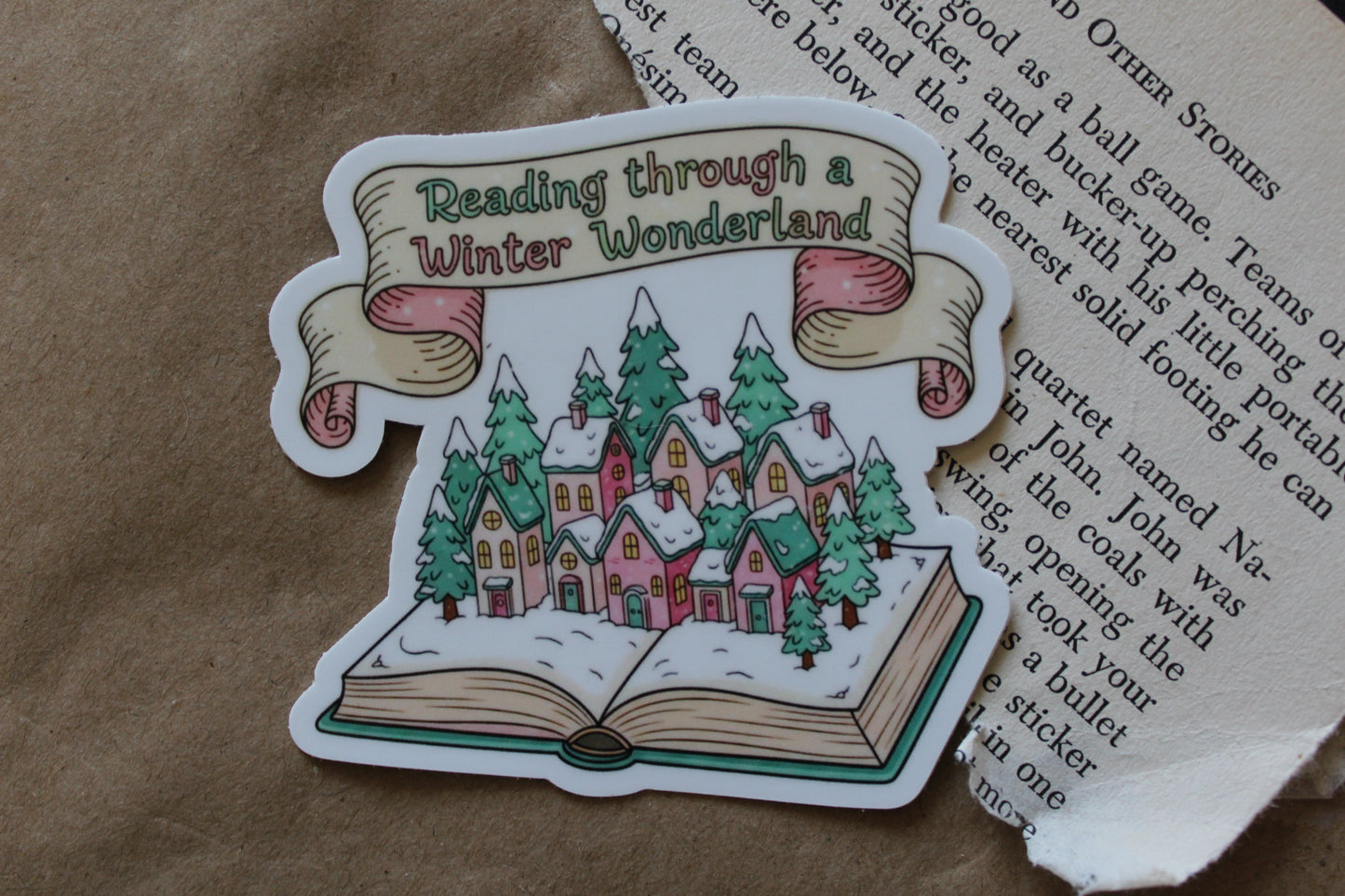 Reading Through a Winter Wonderland Sticker