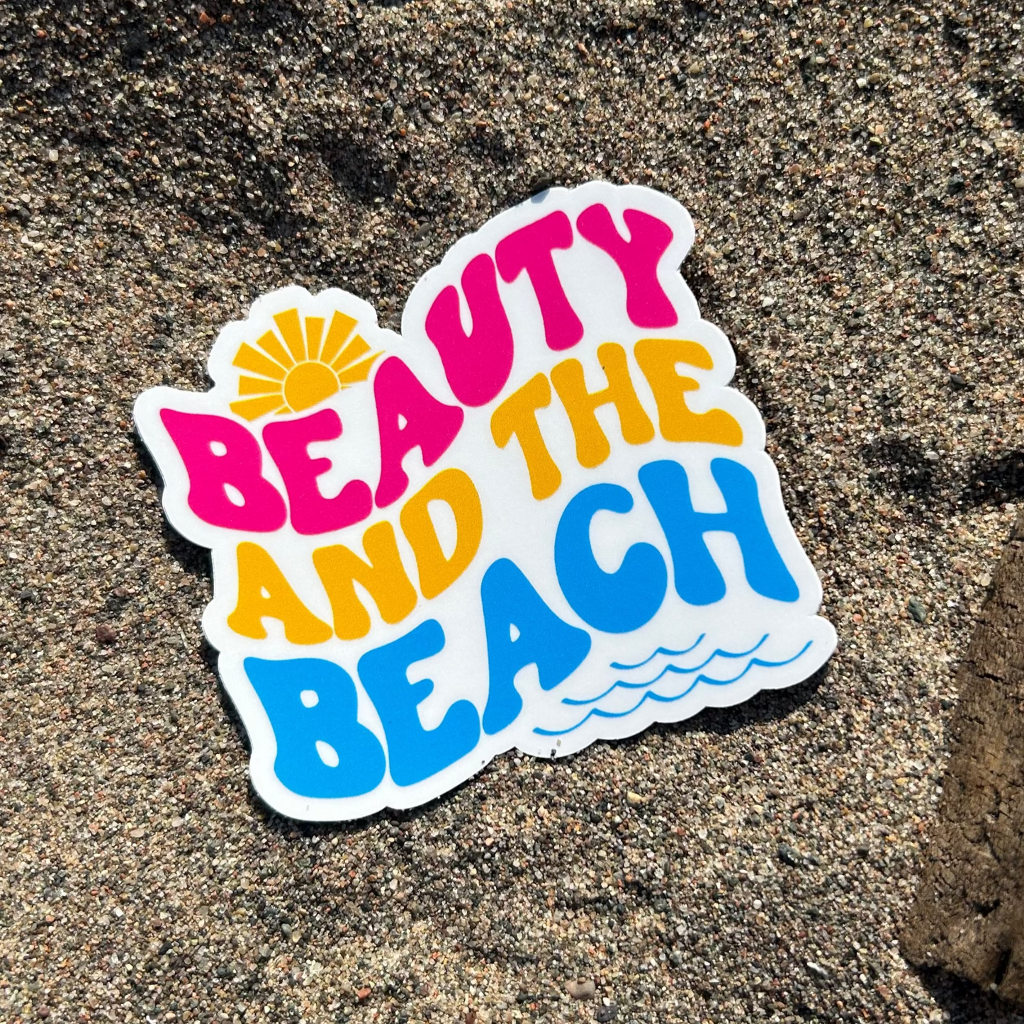 Beauty and the Beach Sticker