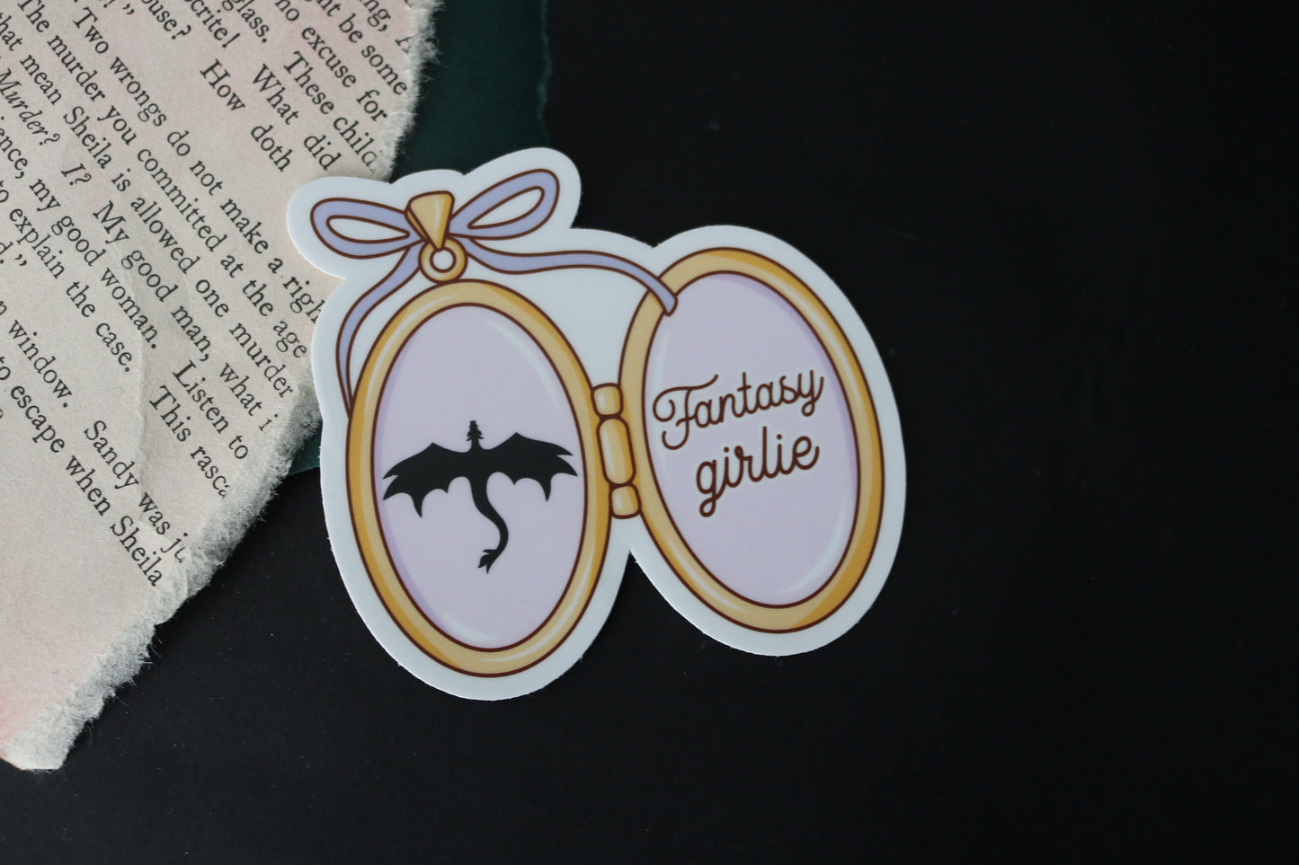 Fantasy Girlie Locket Sticker