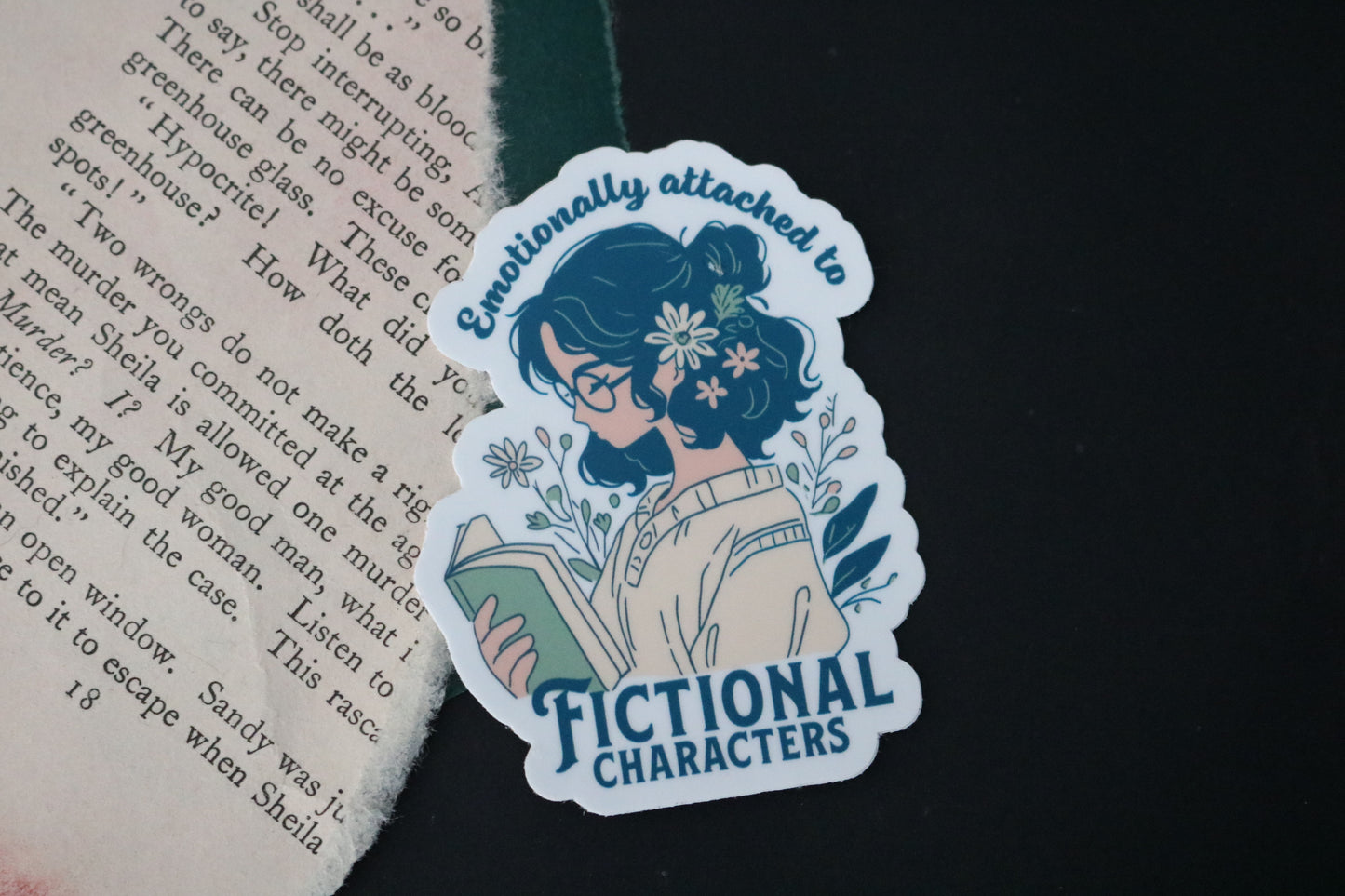 Emotionally Attached to Fictional Characters Sticker