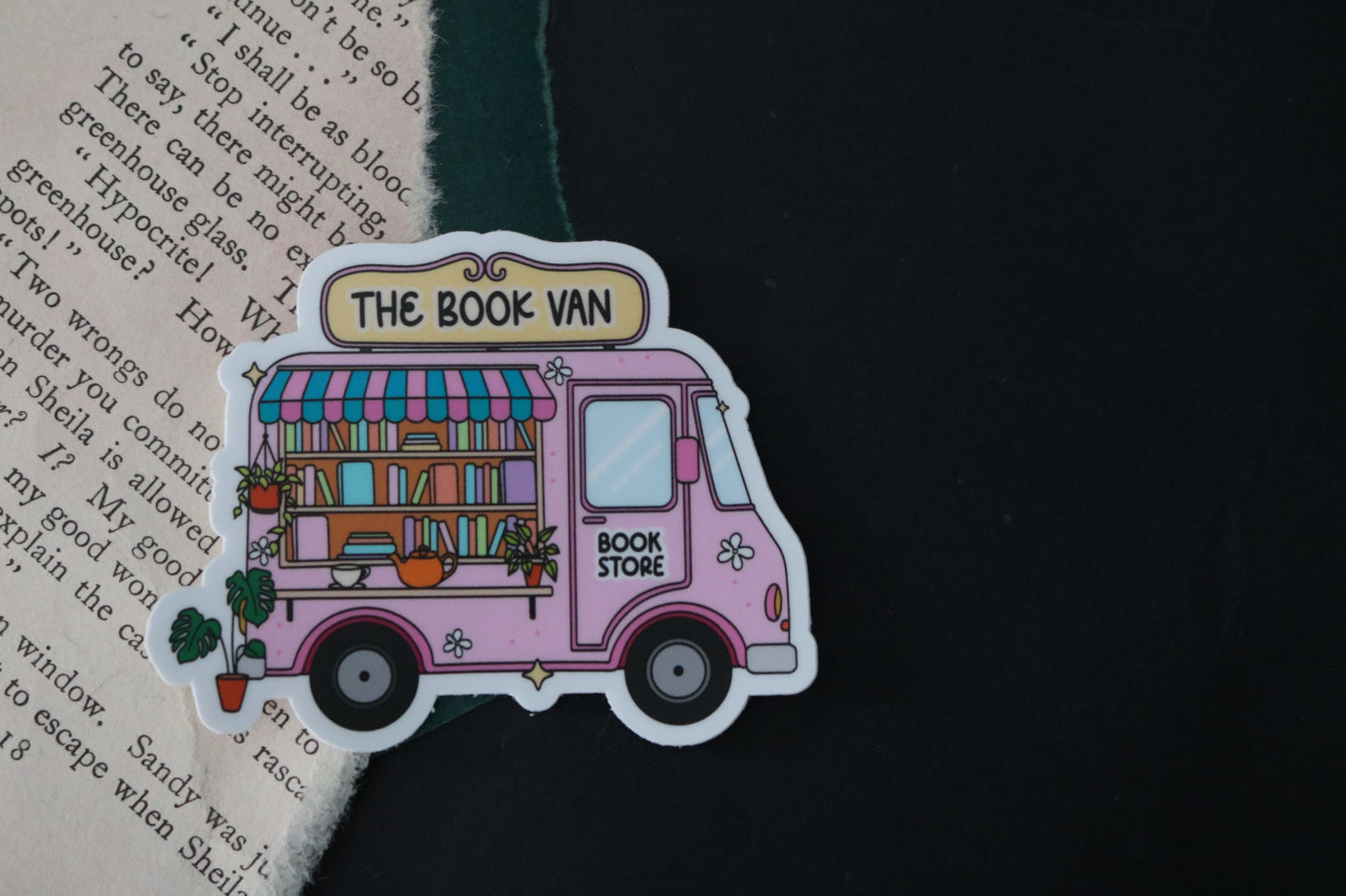 The Book Van Sticker