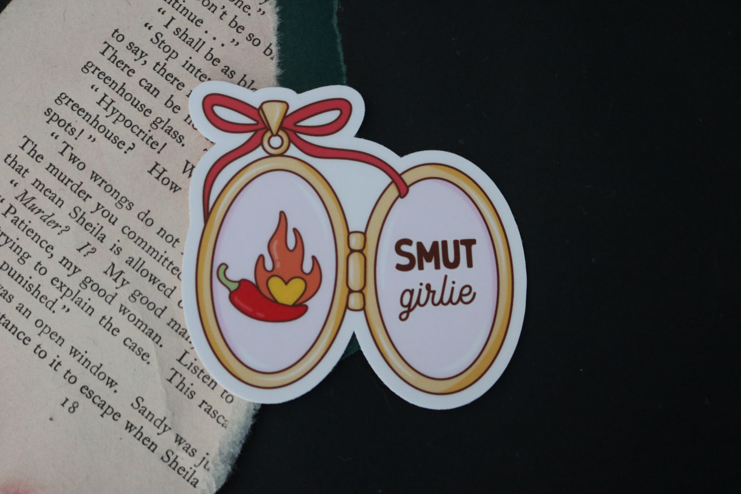 Smut Girlie Locket Sticker