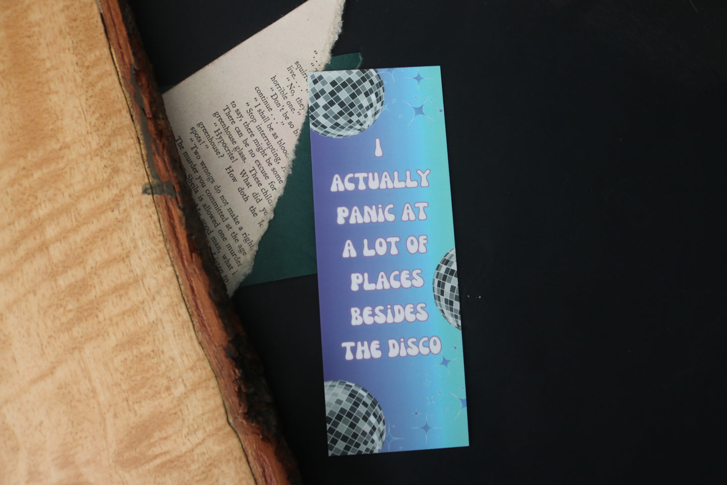 I Actually Panic at a Lot of Places Besides the Disco Bookmark