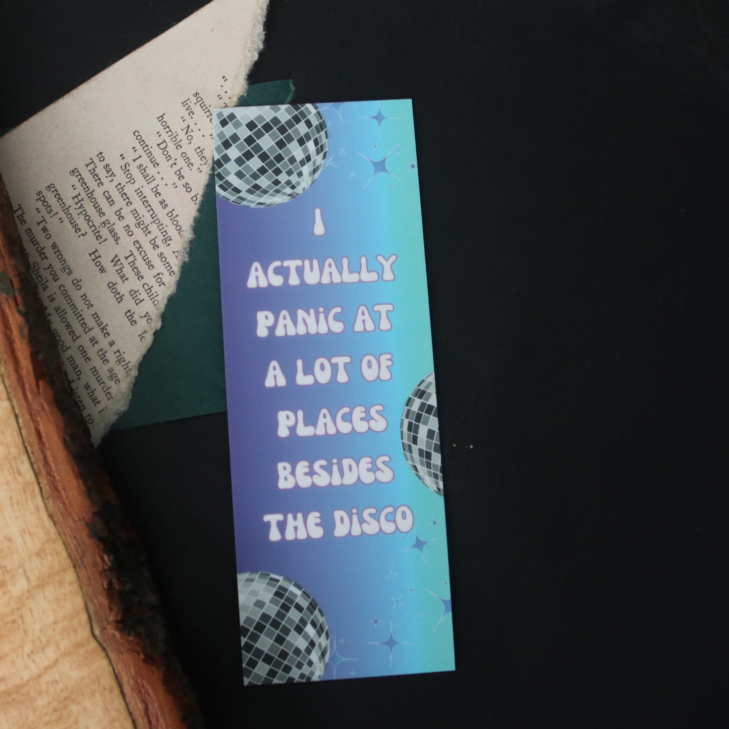 I Actually Panic at a Lot of Places Besides the Disco Bookmark
