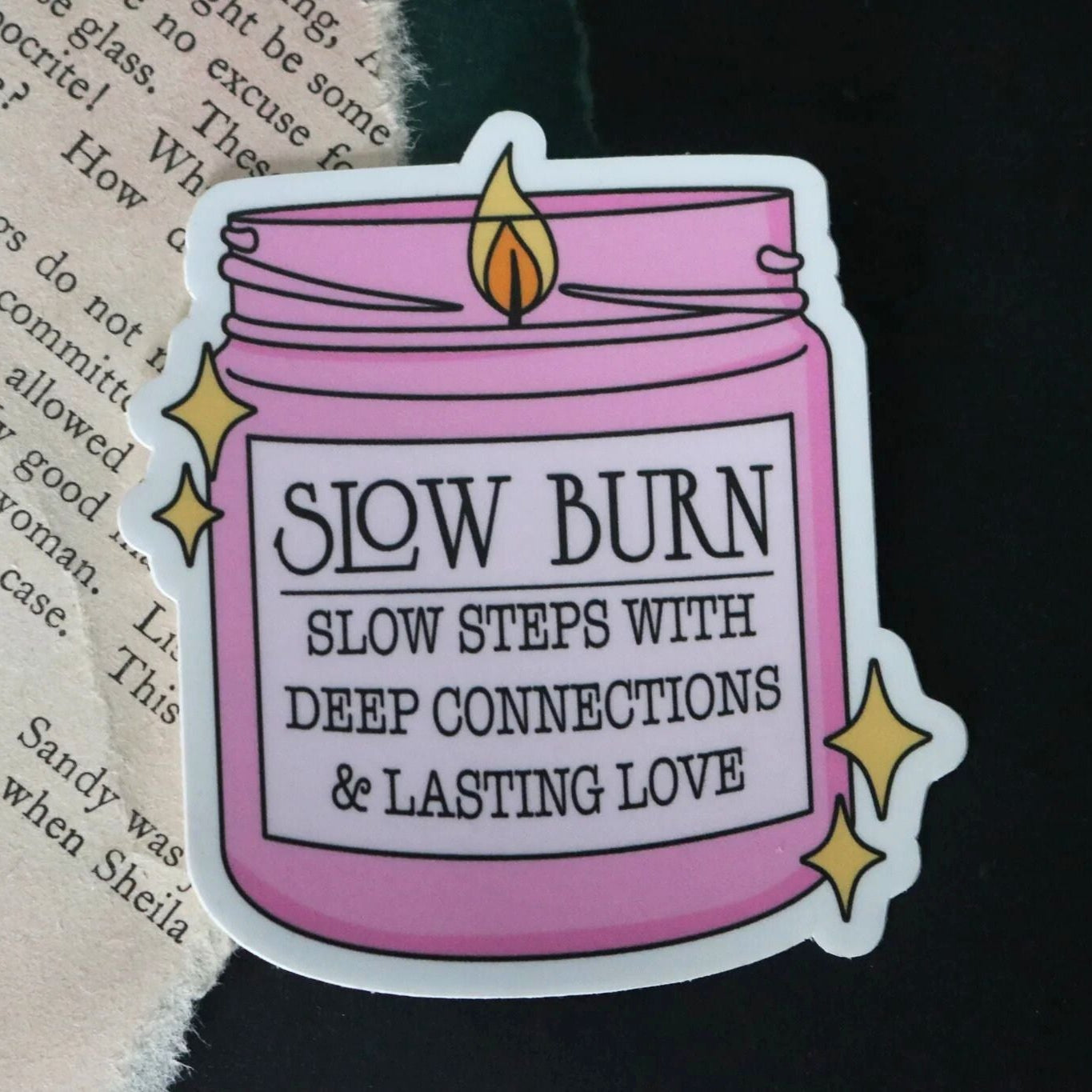 Slow Burn Candle Sticker