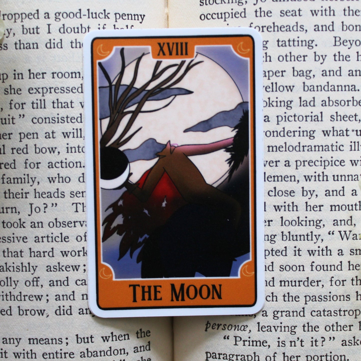 Bookish Tarot | The Moon Sticker