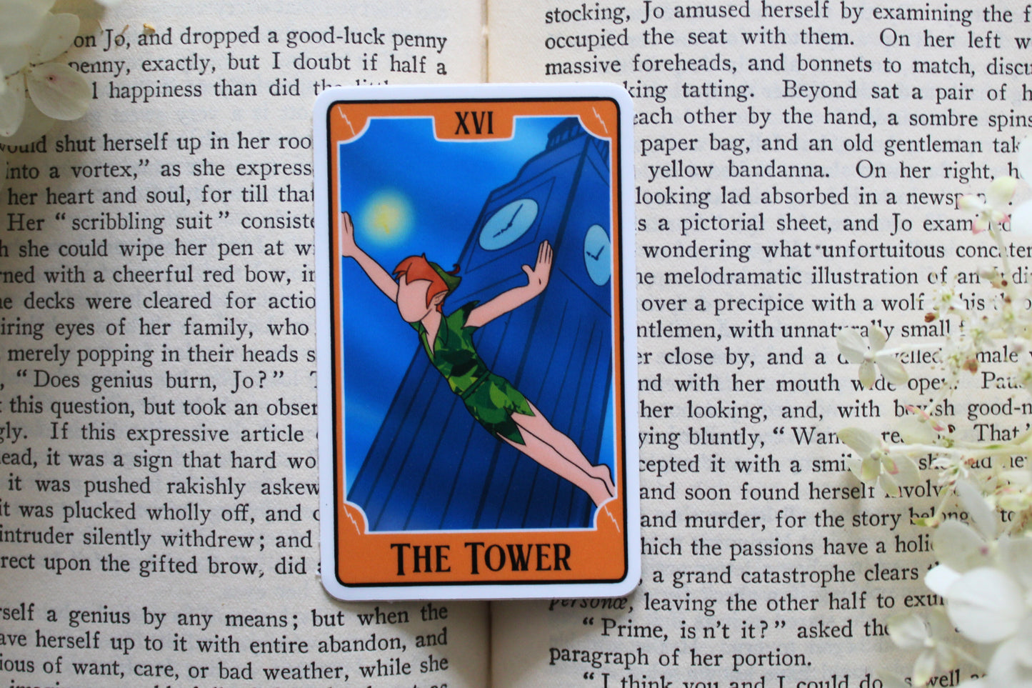 Bookish Tarot Sticker | The Tower