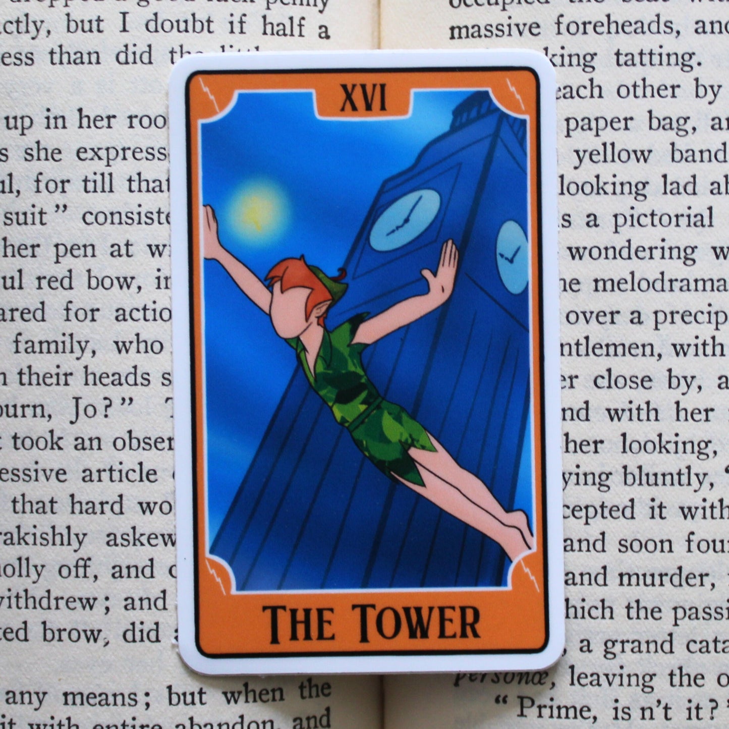Bookish Tarot Sticker | The Tower