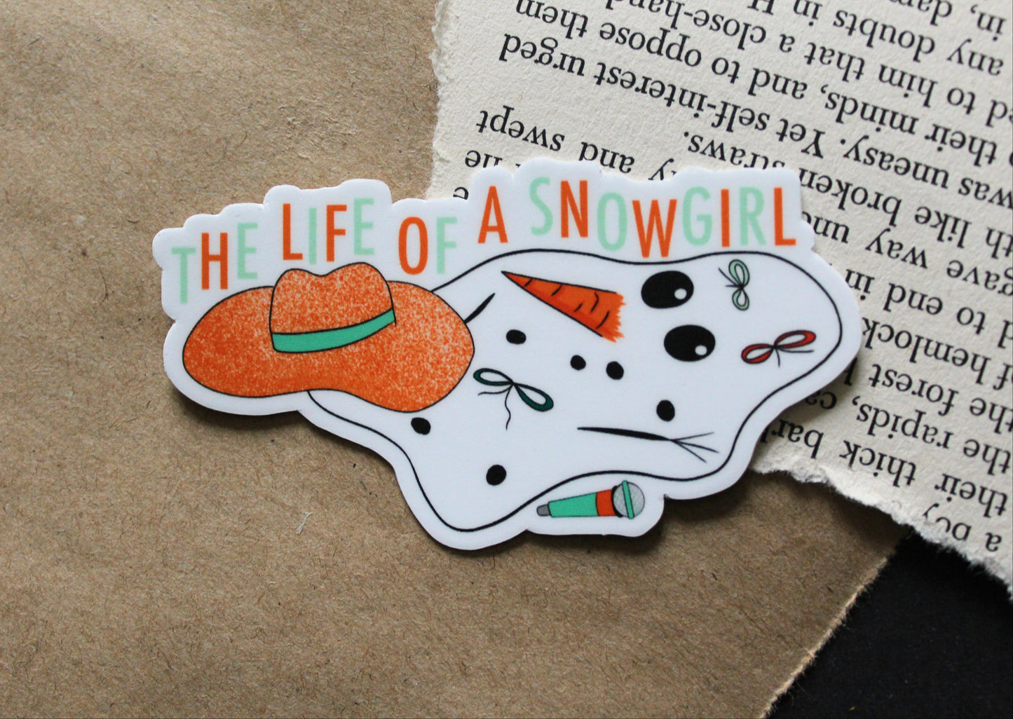 The Life of a Snowgirl Sticker