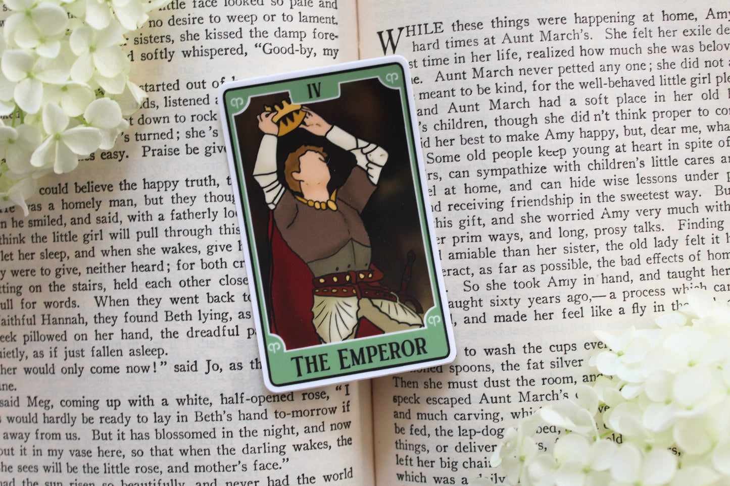 Bookish Tarot Sticker| The Emperor