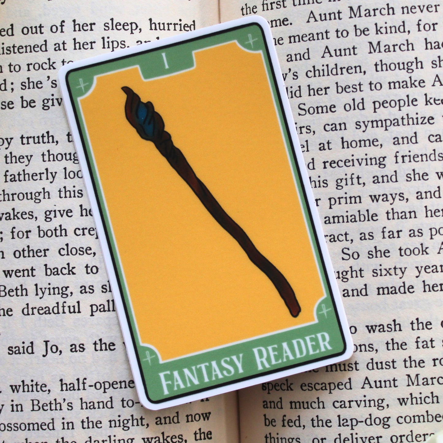 Bookish Tarot Sticker | Fantasy Reader