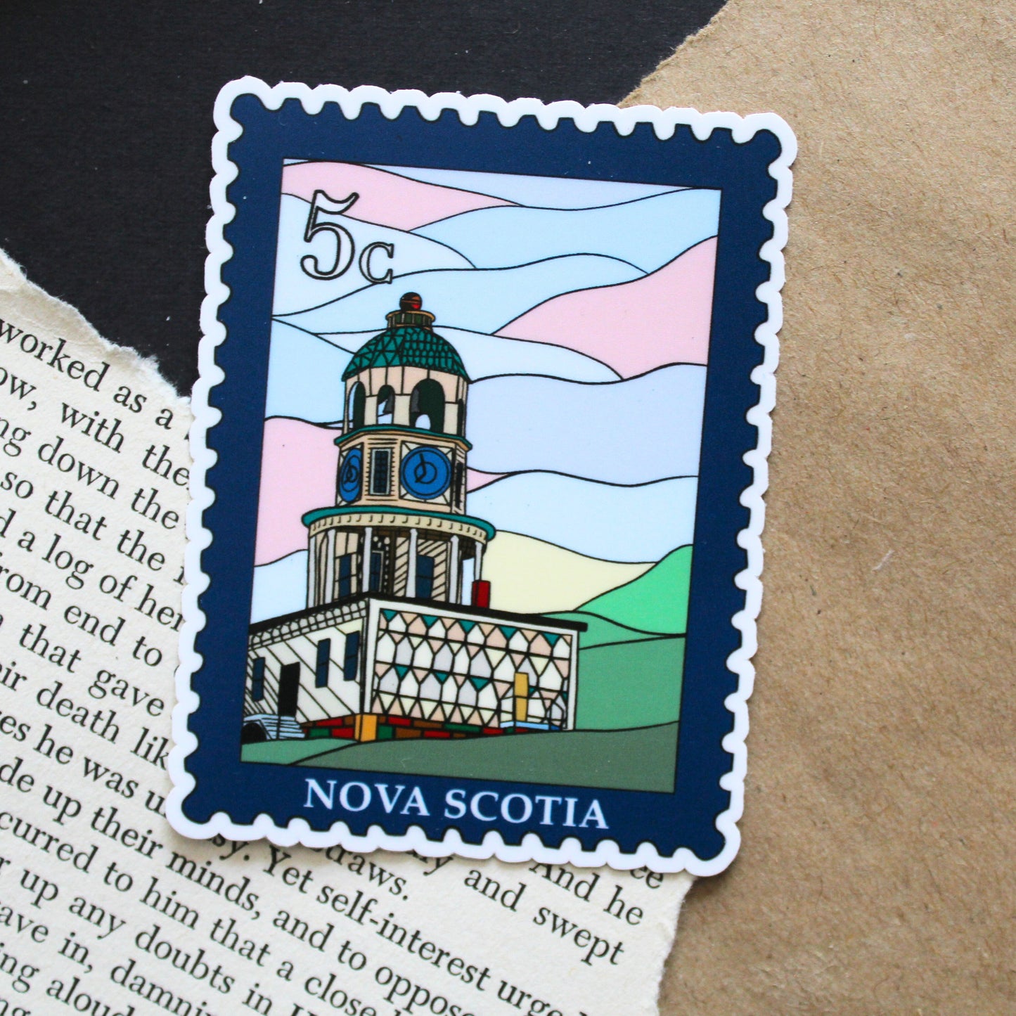 Nova Scotia Postage Stamp Sticker