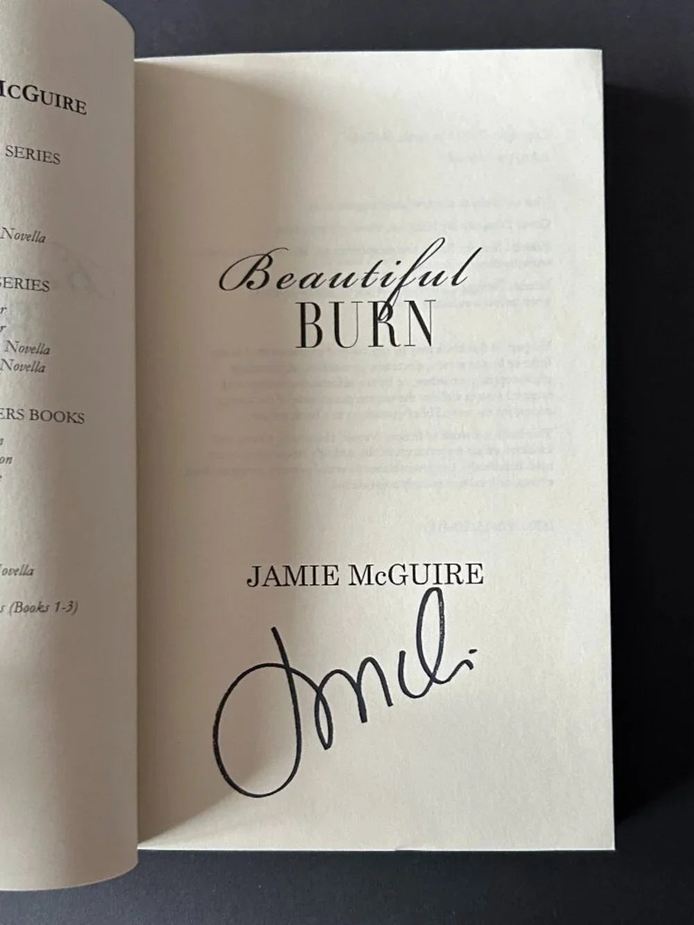Beautiful Burn (Signed)