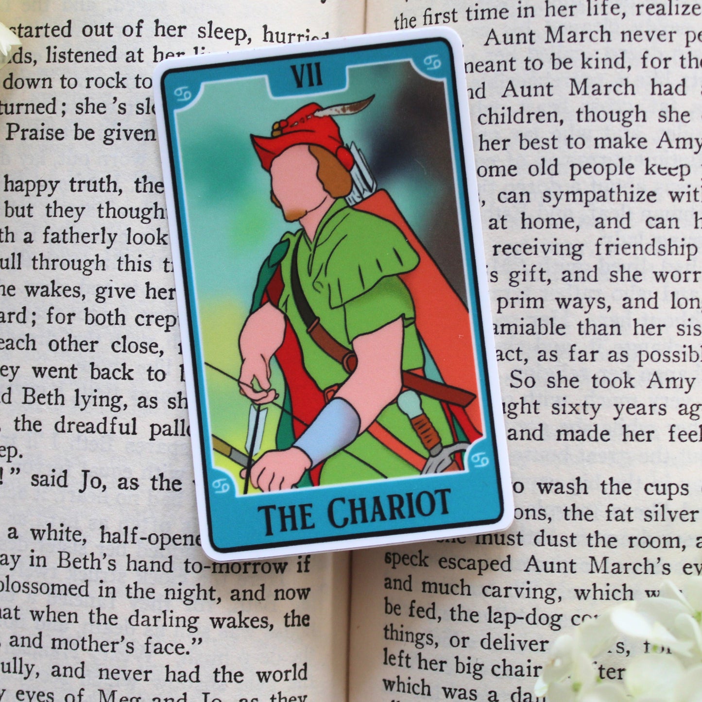 Bookish Tarot Sticker | The Chariot