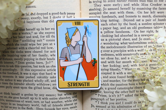 Bookish Tarot Sticker | Strength