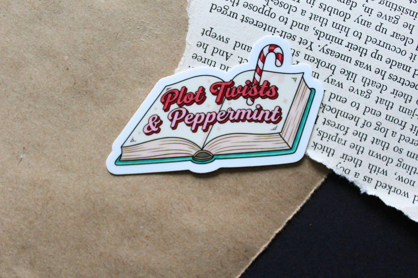 Plot Twists & Peppermint Sticker