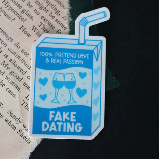 Fake Dating Romance Juice Box Sticker