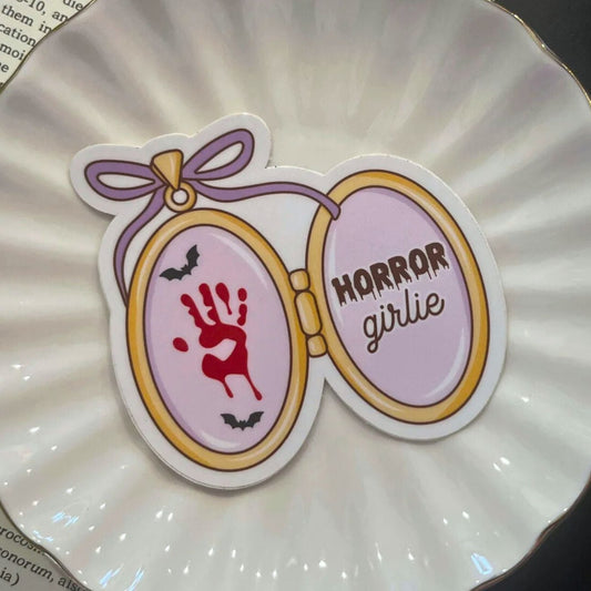 Horror Girlie Locket Sticker