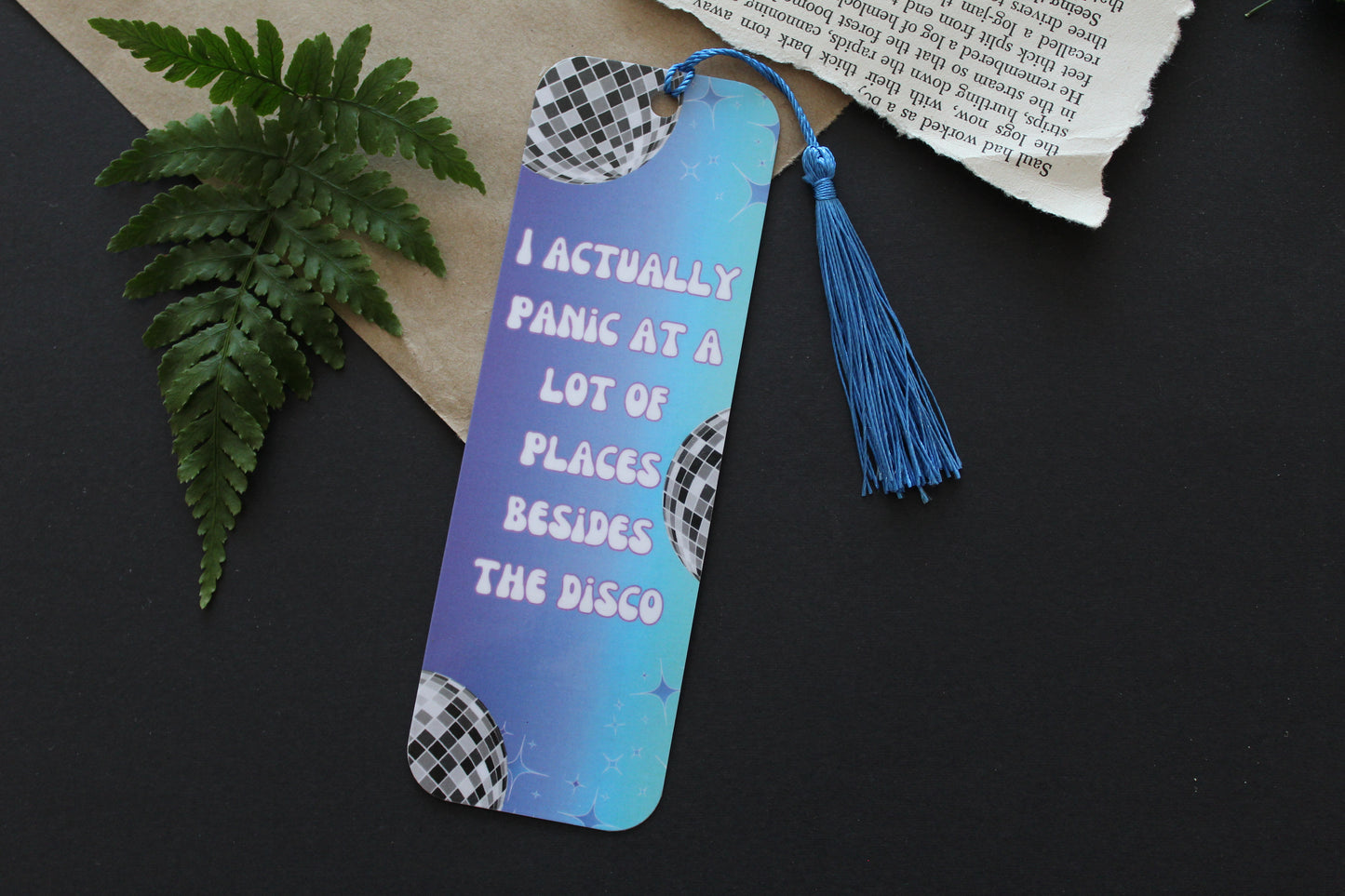 I Actually Panic at a Lot of Places Besides the Disco Bookmark