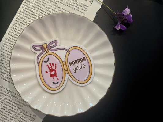 Horror Girlie Locket Sticker