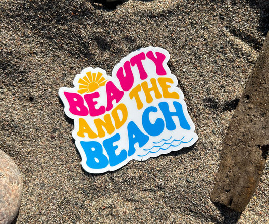 Beauty and the Beach Sticker