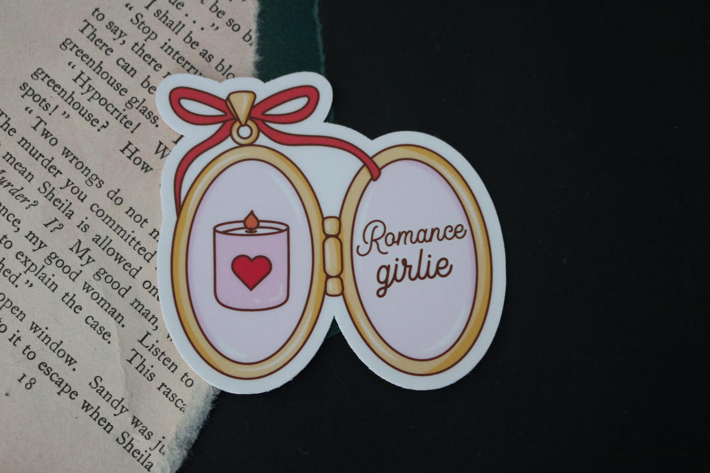 Romance Girlie Locket Sticker