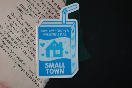 Small Town Romance Juice Box Sticker