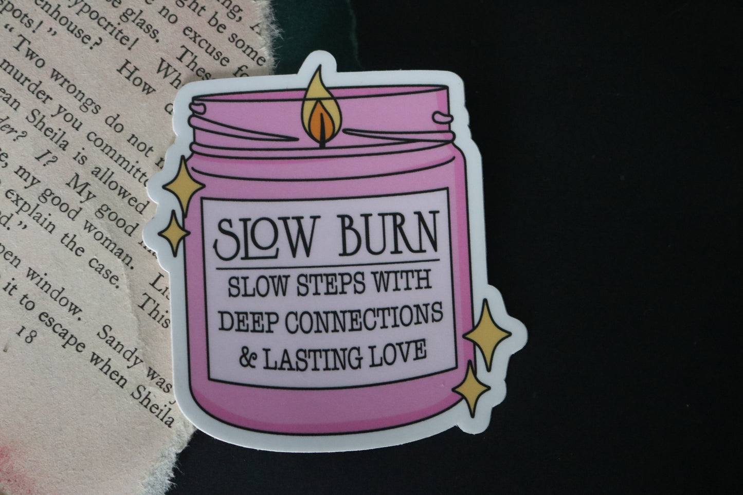 Slow Burn Candle Sticker