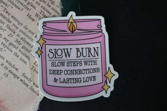 Slow Burn Candle Sticker