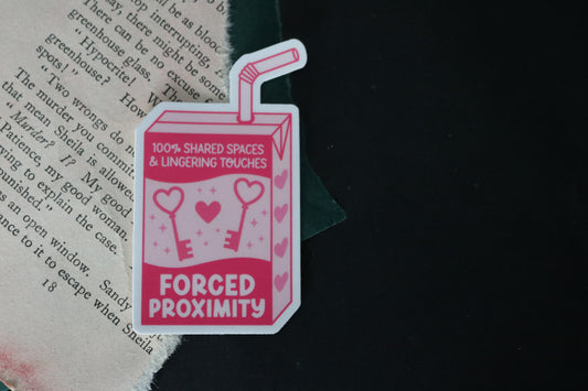 Forced Proximity Romance Juice Box Sticker