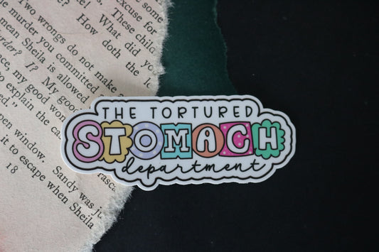 The Tortured Stomach Department Sticker