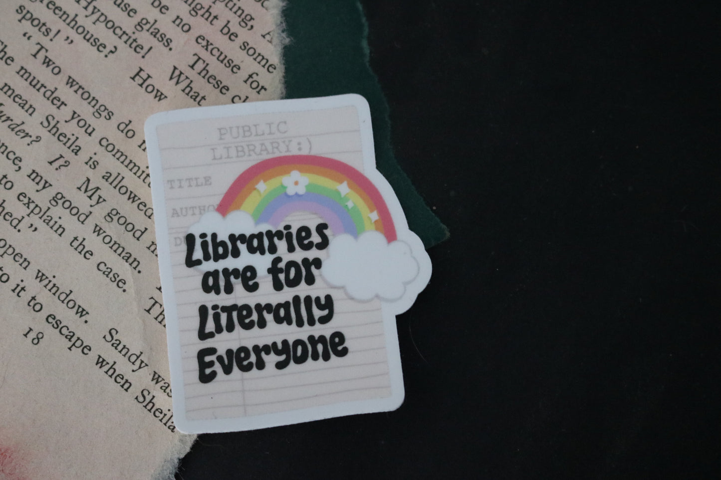 Libraries are for Literally Everyone Sticker