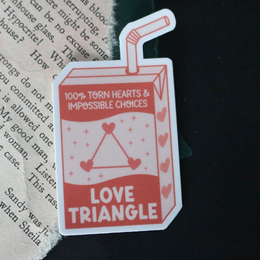 Love Triangle Romance Juice Box Sticker