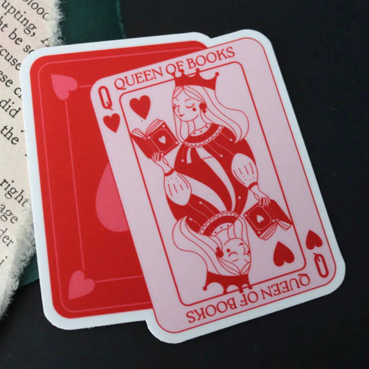 Queen of Books Sticker