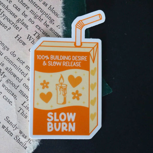 Slow Burn Romance Juice Box Sticker